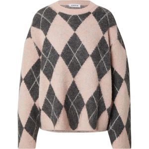 EDITED Trui 'Harriet'  grijs / rosa