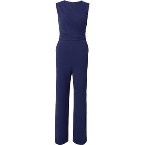 SWING - Jumpsuit - Marine - Gevoerde Zoom - Mouwloos - Ritssluiting