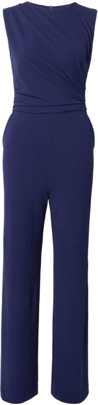 SWING - Jumpsuit - Marine - Gevoerde Zoom - Mouwloos - Ritssluiting