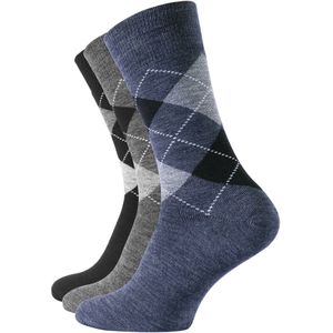 Cotton Prime Sokken  duifblauw / grijs / zwart