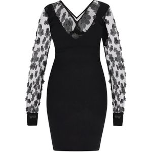 faina Cocktailjurk  donkergrijs / zwart