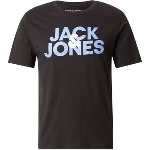 JACK & JONES Shirt 'JWHJACULA'  lichtblauw / zwart / wit