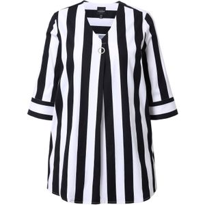 Ulla Popken Tuniek  zwart / wit