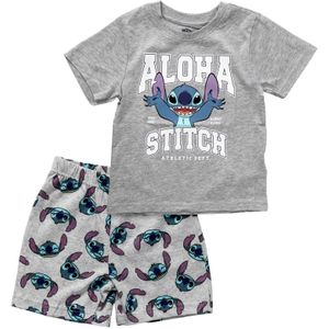 DISNEY Nachtkledij 'Lilo & Stitch'  saffier / grijs gemêleerd / mauve / wit