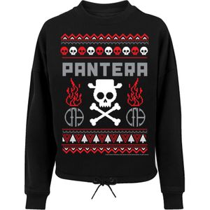 F4NT4STIC Sweatshirt 'Pantera Weihnachten Christmas'  grijs / rood / zwart / wit
