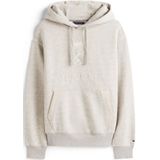 TOMMY HILFIGER - Sweatshirt - Grijs Gemêleerd - Capuchon - Lange Mouw