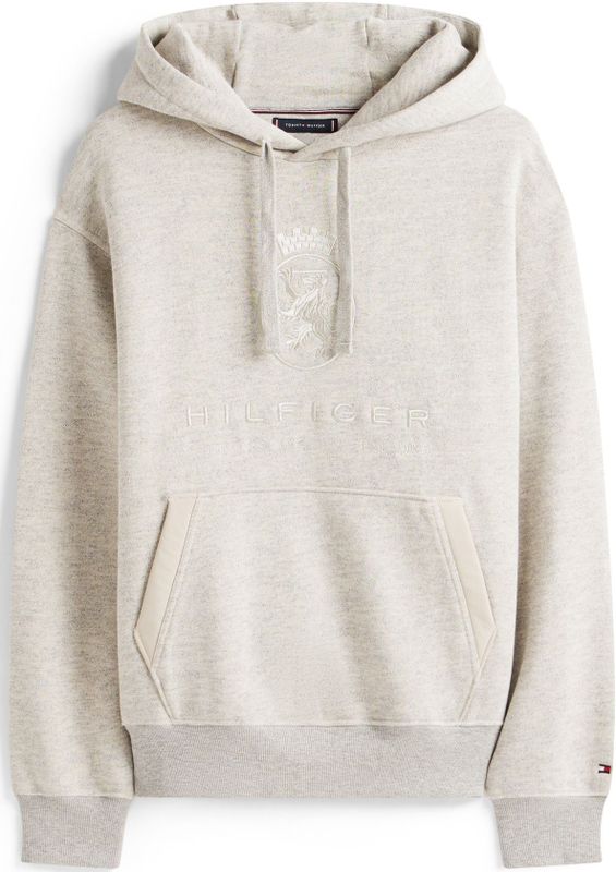 TOMMY HILFIGER - Sweatshirt - Grijs Gemêleerd - Capuchon - Lange Mouw