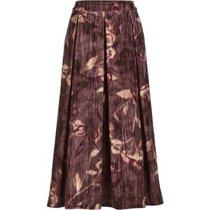 MADELEINE Rok  beige / karmijnrood