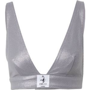 VIERVIER Top 'Georg'  zwart / zilver / wit