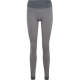 Hummel - Hmlmt Shine Seamless Mw Tights - Quiet Shade/Sharkskin Melange - Leggings
