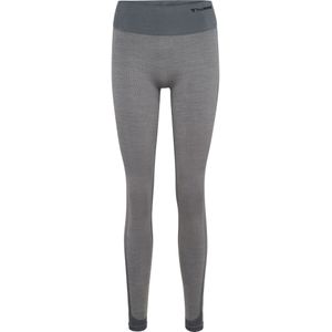 Hummel - Hmlmt Shine Seamless Mw Tights - Quiet Shade/Sharkskin Melange - Leggings