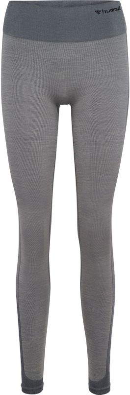 Hummel - Hmlmt Shine Seamless Mw Tights - Quiet Shade/Sharkskin Melange - Leggings