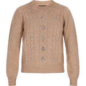 faina Trui  beige / zilver