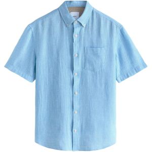 Next Overhemd  lichtblauw / wit