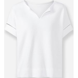 Sweater - Wit - 60% Katoen 35% Polyester 5% Elastaan