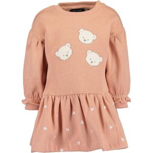 BLUE SEVEN Jurk  brokaat / poederroze / wit