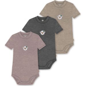 normani Rompertje/body 'Tihoi'  beige / bruin / antraciet / wit