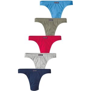 Lange Onderbroeken - Rood/Blauw/Marine/Kaki/Grijs Mêlee - Elastische Band - Aansluitend