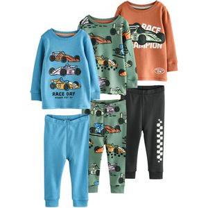 Next Nachtkledij  azuur / jade groen / mandarijn / zwart