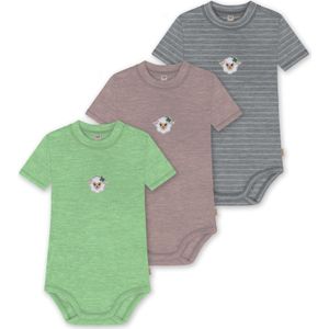 normani Rompertje/body 'Tihoi'  grijs / groen / wit