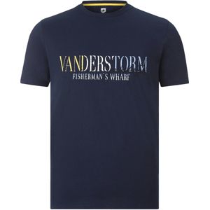 Jan Vanderstorm - BERGTHOR - T-shirt - Donkerblauw - Herenmode in Grote Maten