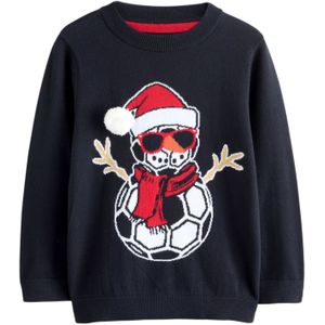 Next Trui  navy / kersrood / zwart / wit