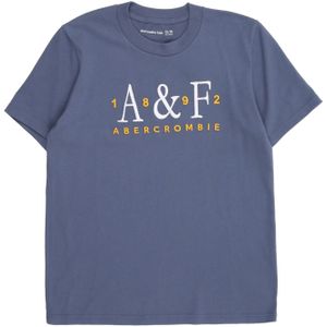 Abercrombie & Fitch Shirt  duifblauw / geel / wit