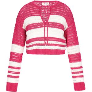 IZIA Trui 'Fashion Look'  pink / wit