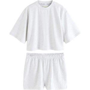 Next Pyjama  pasteelgeel / lichtgrijs