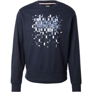 BOSS Sweatshirt 'C-Soleri 250'  navy / basaltgrijs / wit