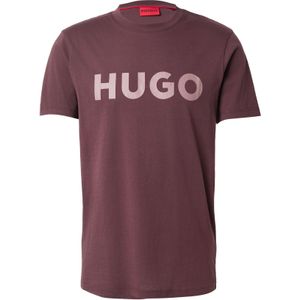 HUGO Shirt 'Dulivio'  chocoladebruin / mauve