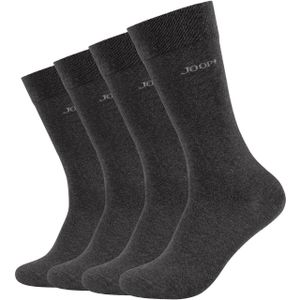 JOOP! - Premium Essentials - Sokken - Antraciet - Set van 4