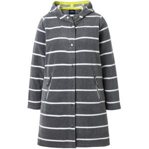 LAURASØN Fleece jas  grijs gemêleerd / wit