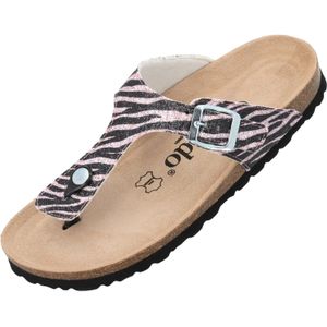 Palado Teenslipper 'Kos Wild'  beige / rosa / zwart