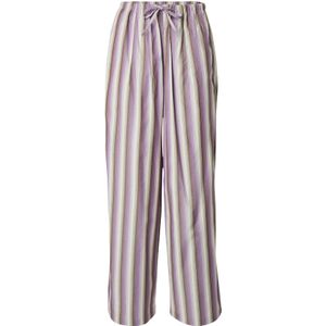 TOPSHOP Broek  brokaat / lichtgrijs / lila / offwhite