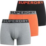 Superdry Boxershorts  grijs gemêleerd / oranje / zwart