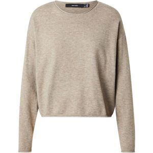 VERO MODA Trui 'VMEXCITING'  donkerbeige