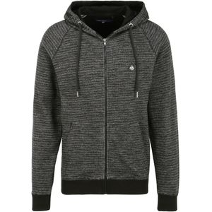 BLEND Sweatvest ' Nuka '  grijs gemêleerd