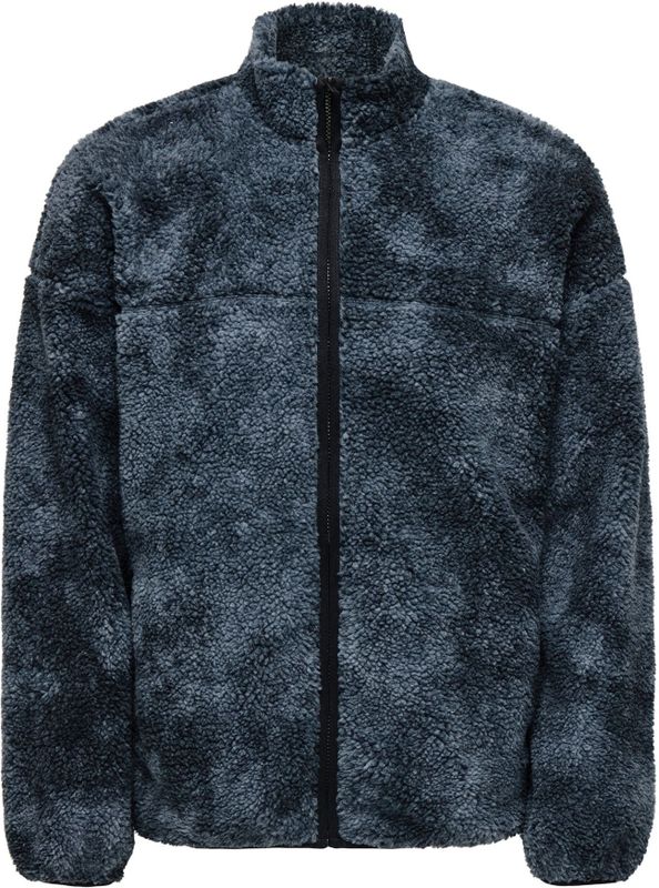 Only & Sons Fleece jas 'ONSJAMES'  donkergrijs / zwart