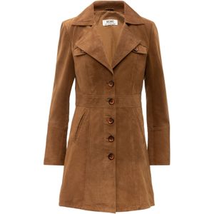 RICANO - Tussenmantel - Cognac - Klassieke Mantel - Licht Gevoerd