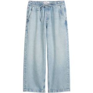 Marc O'Polo - Capri Broek - Lichtblauw - Loosefit - 7/8 Lengte