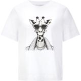 Rich & Royal - Shirt - Geel - Motiefprint - Kwartmouw