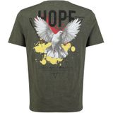 T-shirt - Ronde Hals - Zacht Katoen - Print op Borst en Rug