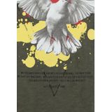 T-shirt - Ronde Hals - Zacht Katoen - Print op Borst en Rug