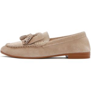 Derimod - Mocassins - Nude - Gevoerd - Leer - Suède