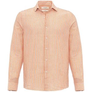Antioch Overhemd  mandarijn / wit
