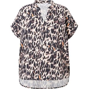 Studio Untold Blouse  beige / bruin / zwart