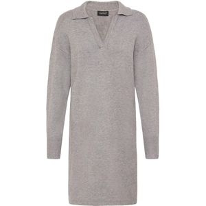 Oxmo Gebreide jurk ' NERA'  grijs
