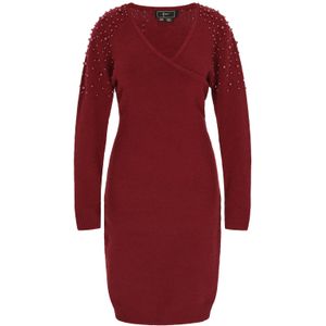 faina Gebreide jurk 'Fashion Look'  bourgogne