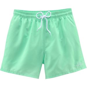 Look - Unikleur - Zwembroek - Mint - Elastisch Band - Achterzakken